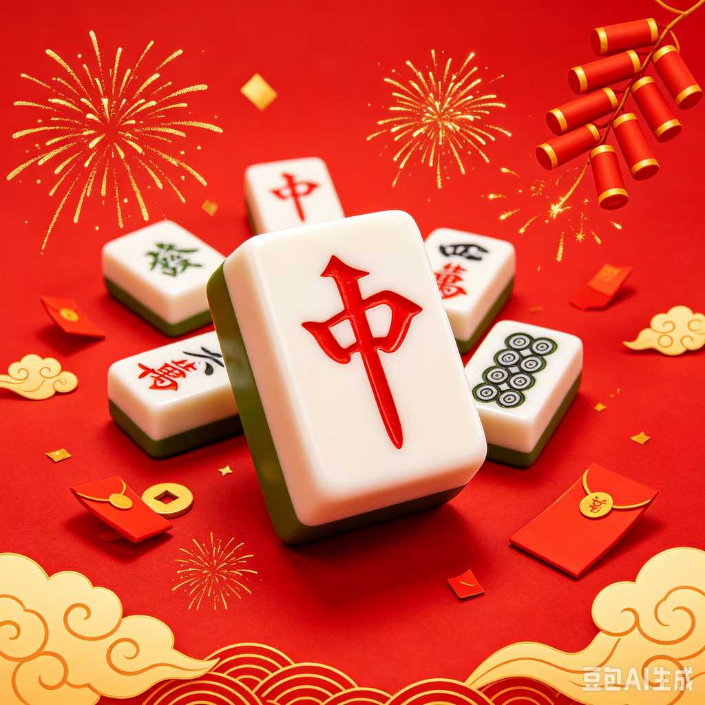 vintage style mahjong set